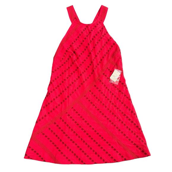 Free People Juni Embroidered Backless Halter Mini Dress Size S - Picture 2 of 8
